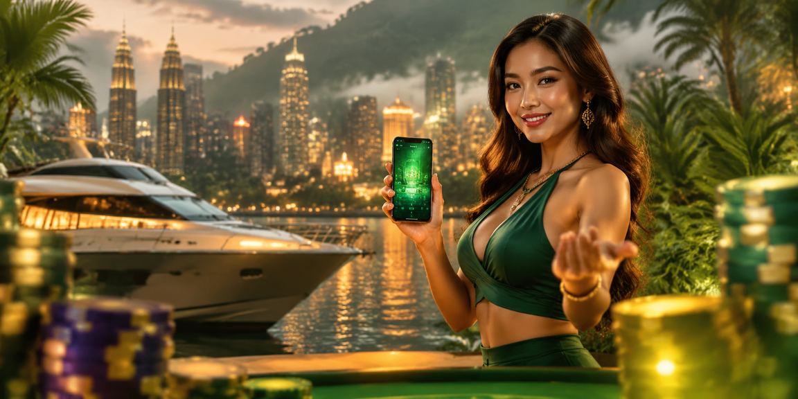 Pengguna mengakses aplikasi kasino p4r di Kuala Lumpur melalui telefon mudah alih